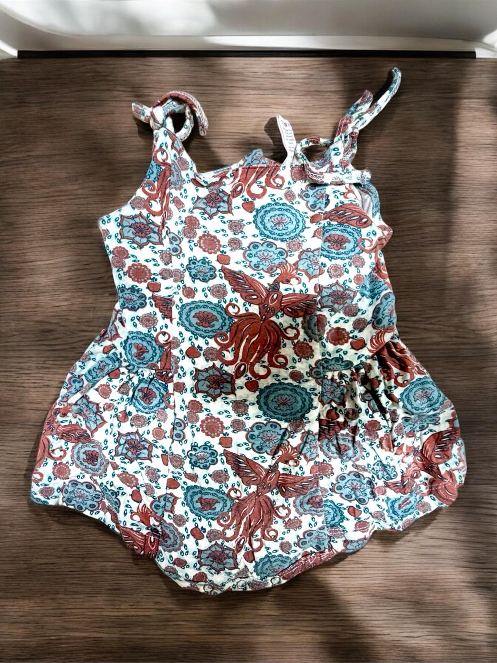 Kate Quinn Firebird Bubble Romper 6-12 months